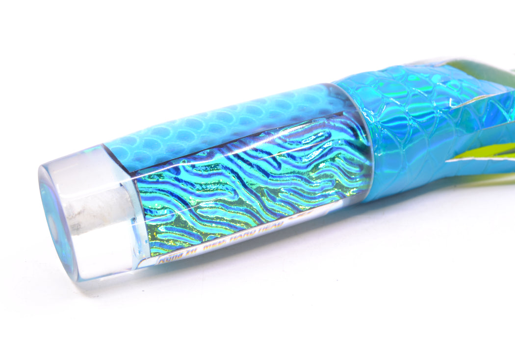 Marlin Magic Ice Blue-Akule Lava Medium Hard Head 9" 4oz Vinyl Turquoise Scale