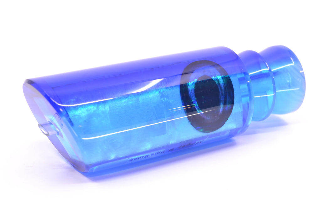 Moyes Lures Ice Blue MOP Blue Back Taxi Eyes Medium Pipe Bomb 12" 4.6oz GZE
