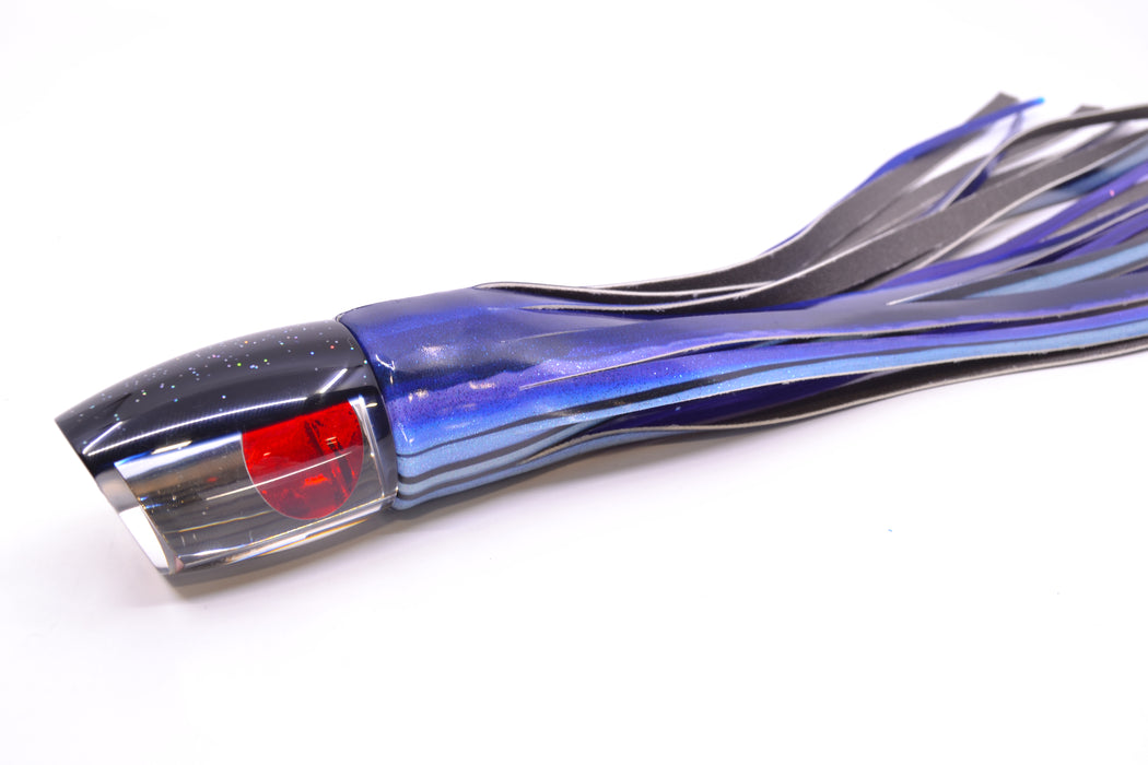 TANTRUM Lures Clear Mirrored Black Back Medium Bandit 9" 4.7oz FT Vinyl Skipjack