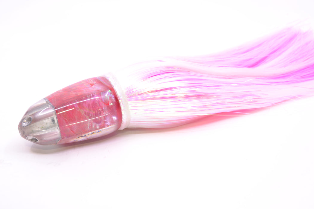 Ali'i Kai Lures Pink MOP UFO Jet 9"+ 6.5oz Strobez White/Pink