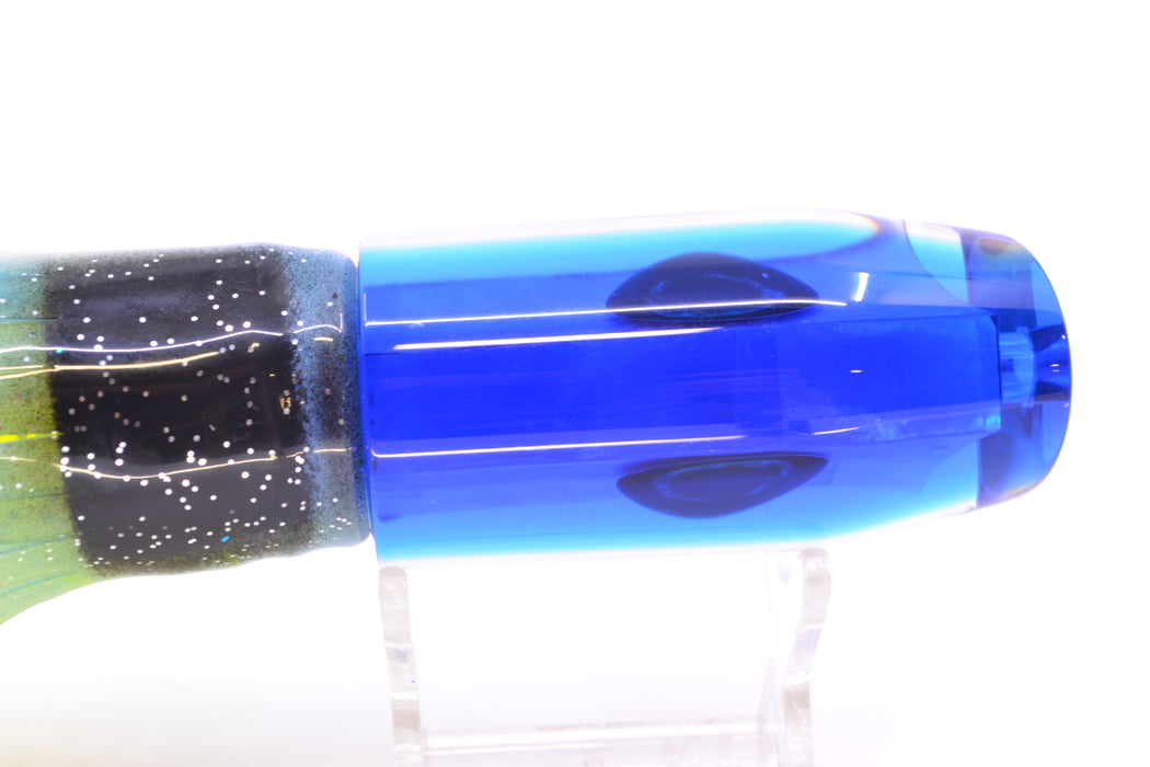 Moyes Lures White MOP Blue Back Taxi Eyes Davey Boy 12" 8oz Skirted Fruit Salad