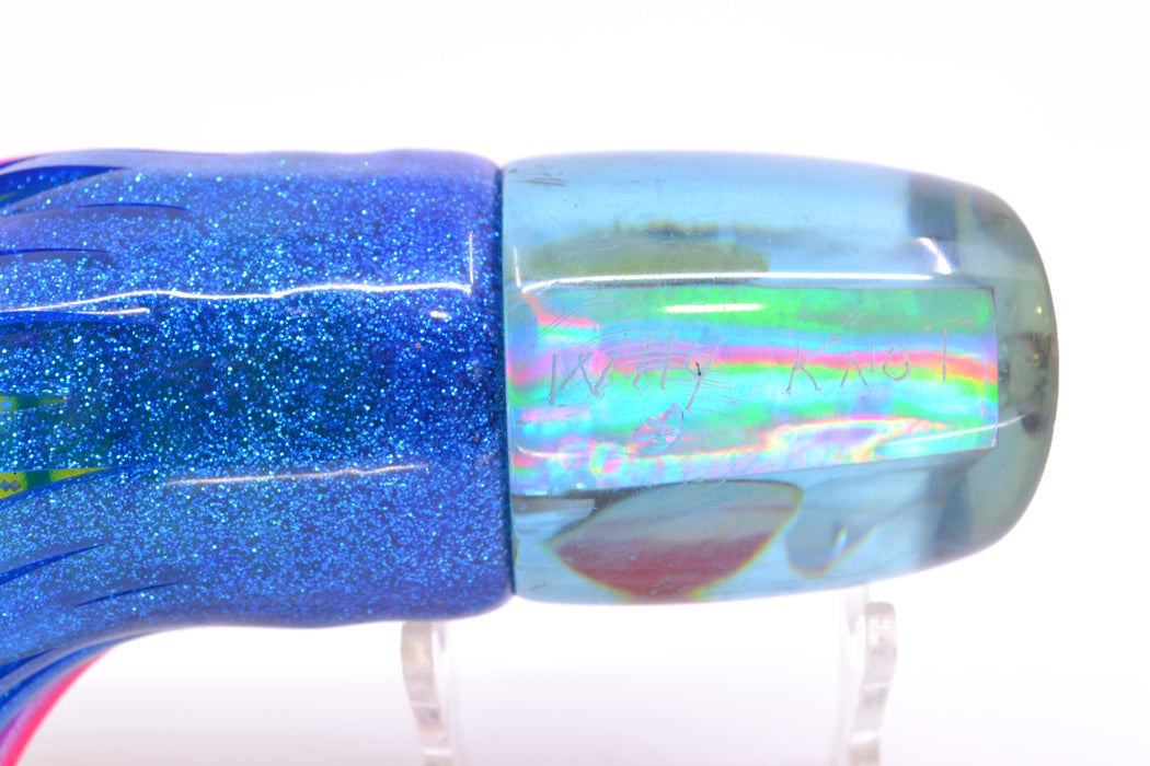 Marlin Magic 80's Ice Blue Real Abalone Smokey Joe 12" 10.5oz Skirted Used Pre-Owned GZE