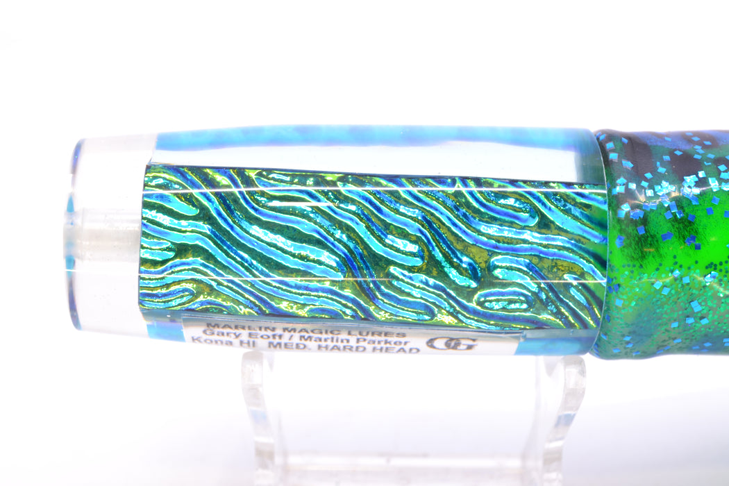 Marlin Magic Ice Blue-Akule Lava Medium Hard Head 9" 5oz Skirted