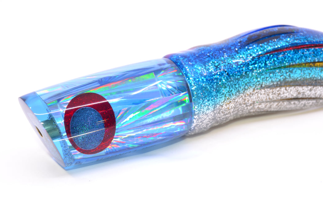 Koya Lures Ice Blue Rainbow Starburst JP Small Lunger 10" 6oz Skirted Pink-Blue-Silver