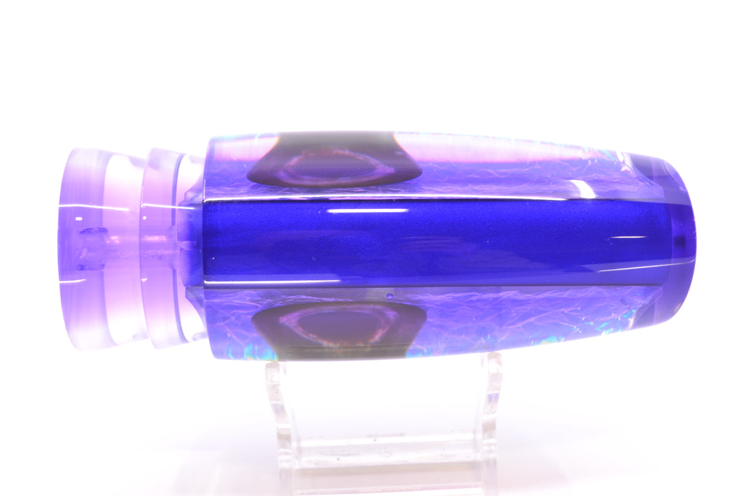 Moyes Lures Pink-Orange-Purple Dichro Purple Back Taxi Eyes Large Plunger 14" 8.2oz GZE