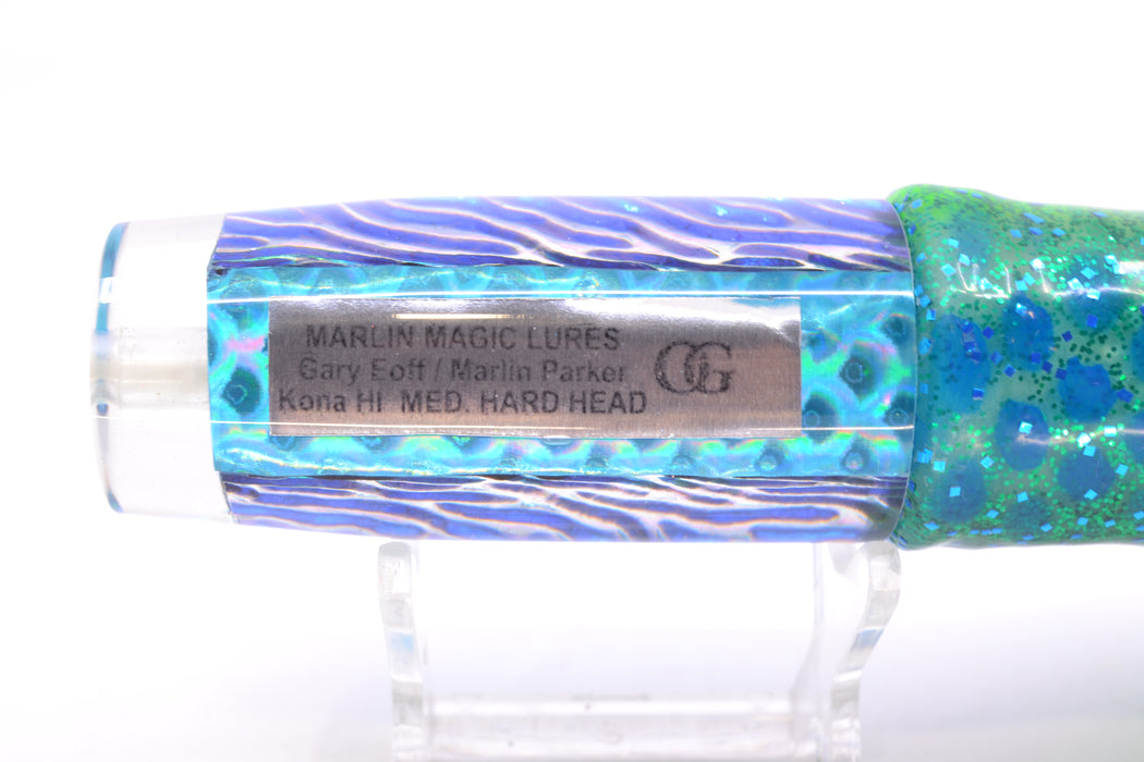 Marlin Magic Ice Blue-Akule Lava Medium Hard Head 9" 5oz Skirted