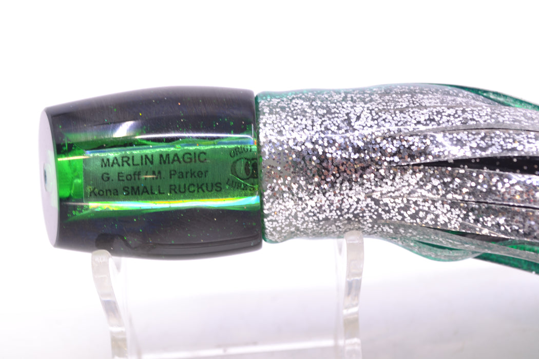 Marlin Magic Green MOP Black Back Taxi Eyes Small Ruckus 9" 5oz Skirted Green Aurora GZE