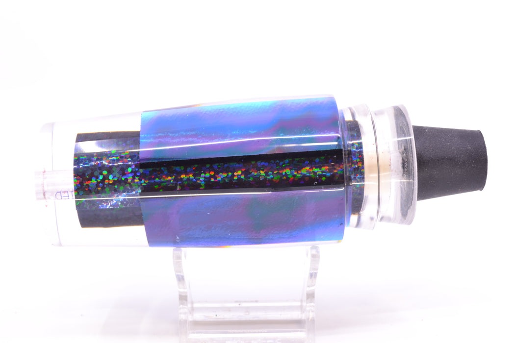 Aloha Lures Green-Purple-Teal Dichro Black Rainbow Sundowner 14" 8oz