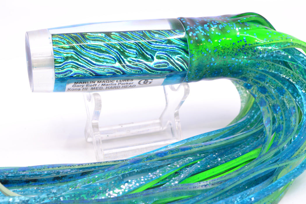 Marlin Magic Ice Blue-Akule Lava Medium Hard Head 9" 5oz Skirted