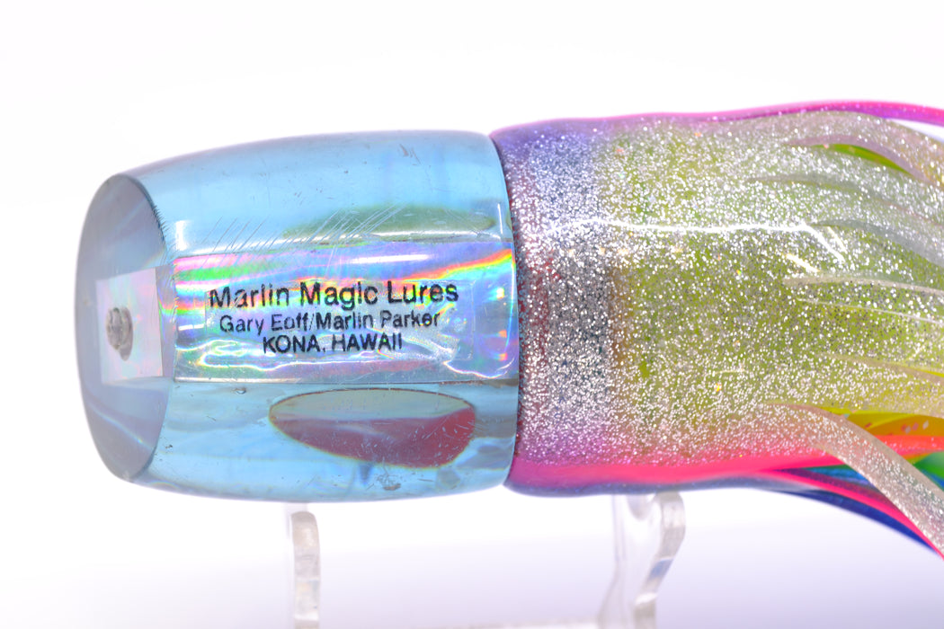 Marlin Magic 80's Ice Blue Real Abalone Smokey Joe 12" 10.5oz Skirted Used Pre-Owned GZE