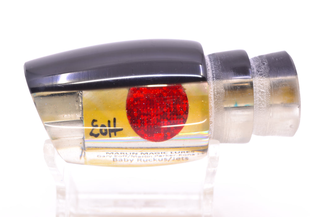 Marlin Magic Lures Golden MOP Black Back Red Eyes 4-Hole Baby Ruckus 10" 4oz