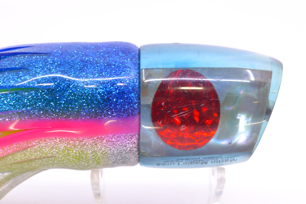 Marlin Magic 80's Ice Blue Real Abalone Smokey Joe 12" 10.5oz Skirted Used Pre-Owned GZE