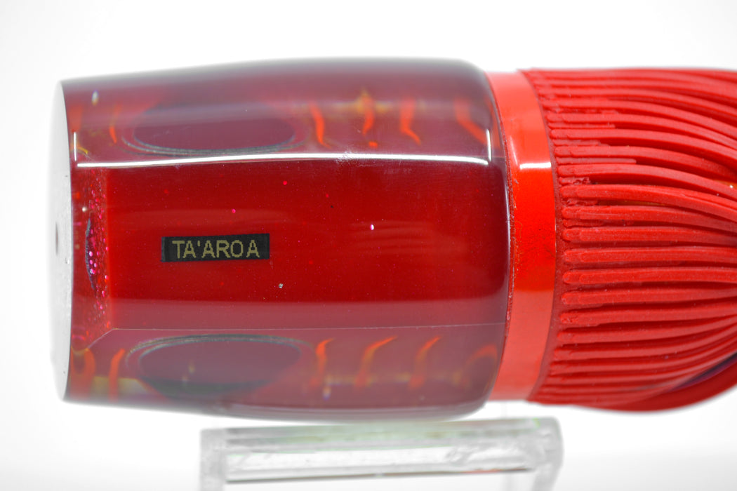 Amaral Lures Gold Chrome-Mirrored Orange Stripes Red Back Ta'aroa 14" 9oz