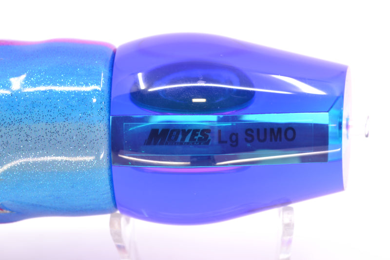 Moyes Lures Ice Blue Mirrored Pink Back Back Taxi Eyes Large Sumo 14" 10.3oz FT Vinyl