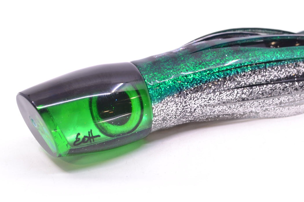 Marlin Magic Green MOP Black Back Taxi Eyes Small Ruckus 9" 5oz Skirted Green Aurora GZE