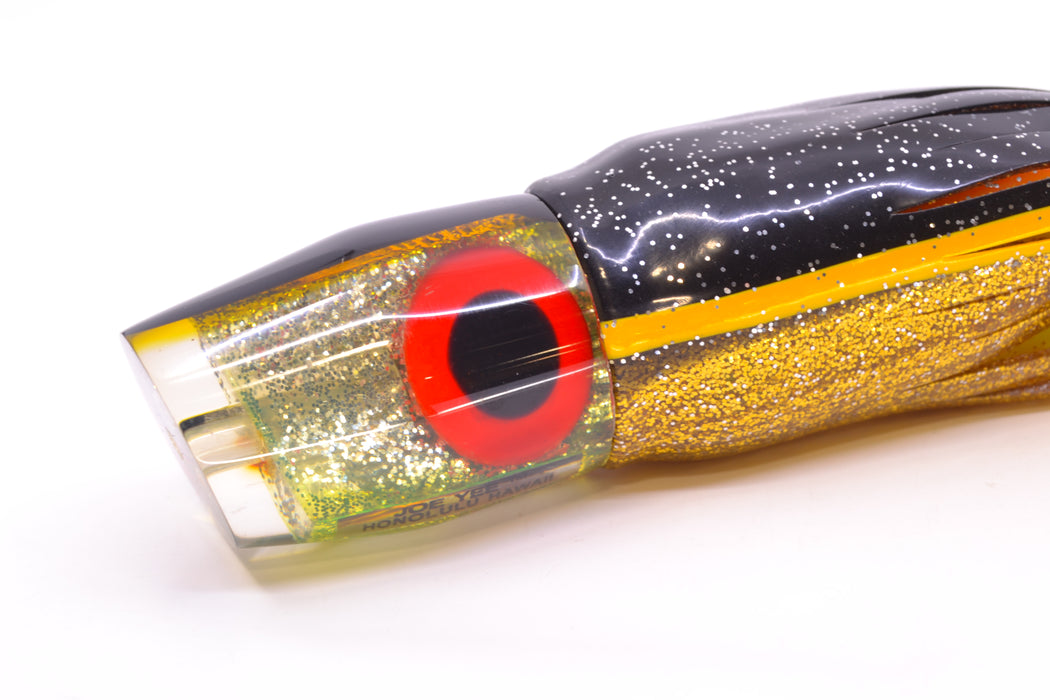 Joe Yee Gold Glitter Black Back Apollo 12" 7.6oz Skirted Black-Gold Near New Pre-Owned