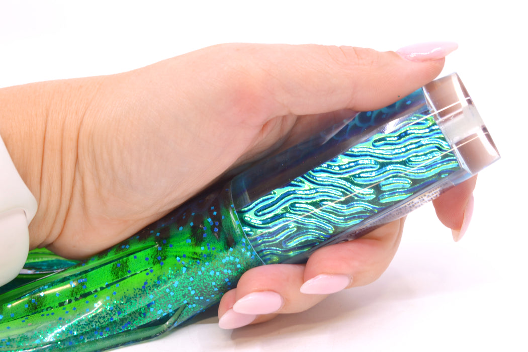 Marlin Magic Ice Blue-Akule Lava Medium Hard Head 9" 5oz Skirted