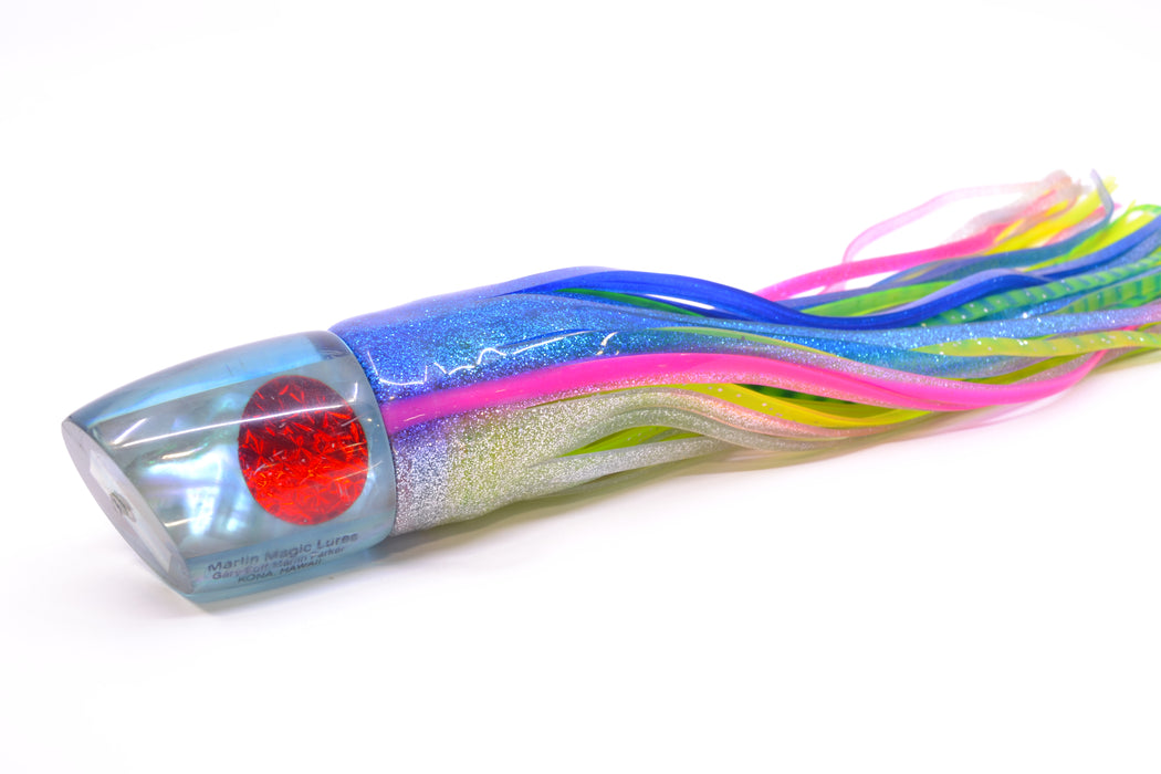 Marlin Magic 80's Ice Blue Real Abalone Smokey Joe 12" 10.5oz Skirted Used Pre-Owned GZE