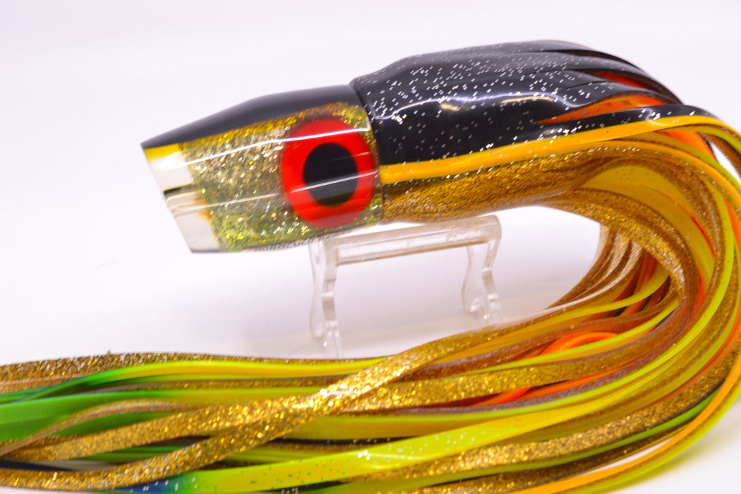 Joe Yee Gold Glitter Black Back Apollo 12" 7.6oz Skirted Black-Gold Near New Pre-Owned