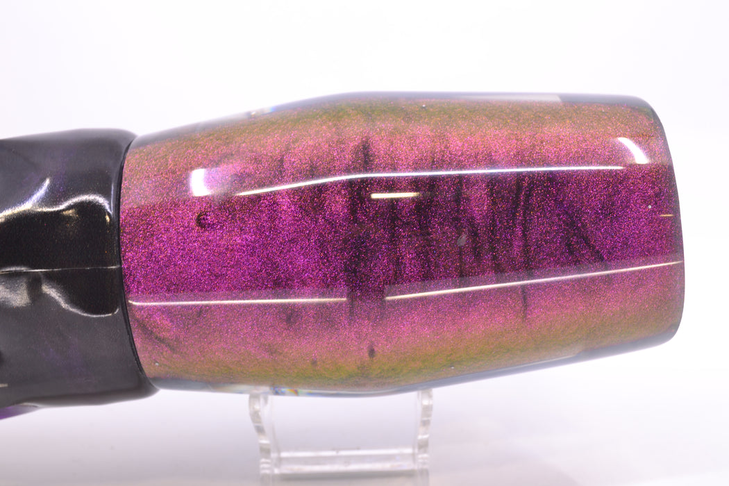 Ali'i Kai Lures Blue-Purple Abalone Shell Purple Back Fish Head Torta Teaser 34oz FT Vinyl