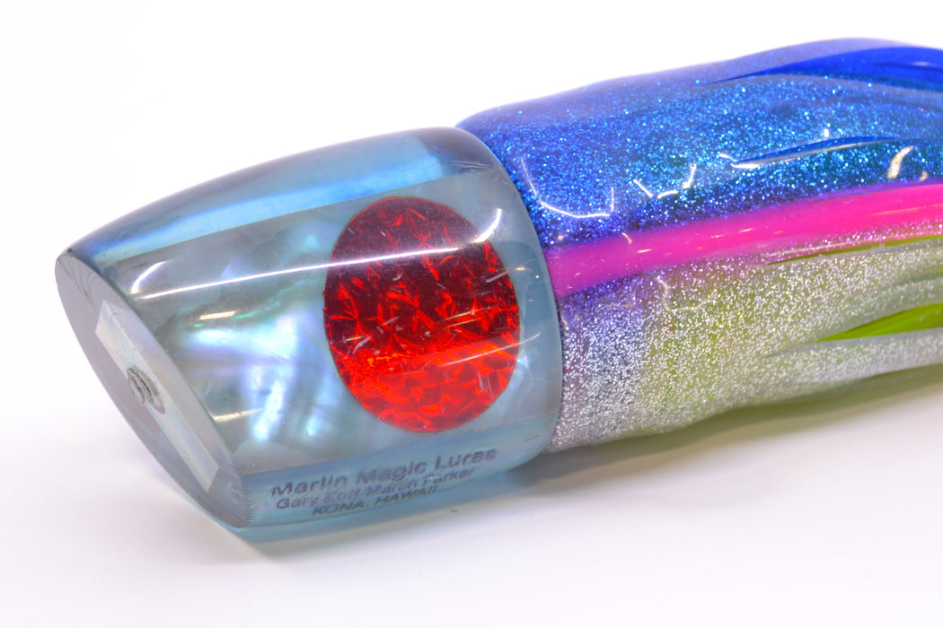 Marlin Magic 80's Ice Blue Real Abalone Smokey Joe 12" 10.5oz Skirted Used Pre-Owned GZE