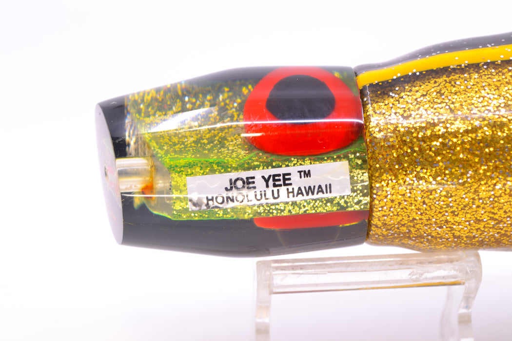 Joe Yee Gold Glitter Black Back Apollo 12" 7.6oz Skirted Black-Gold Near New Pre-Owned