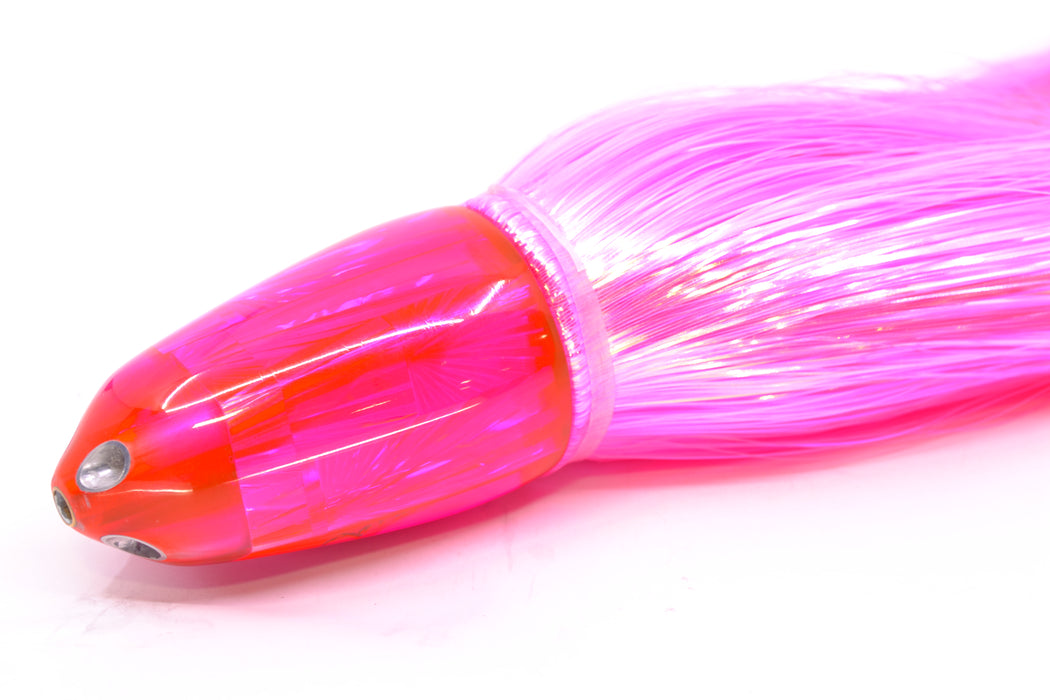 Ali'i Kai Lures Pink Rainbow Starburst UFO Jet 9"+ 6.5oz Strobez Pink/Orange