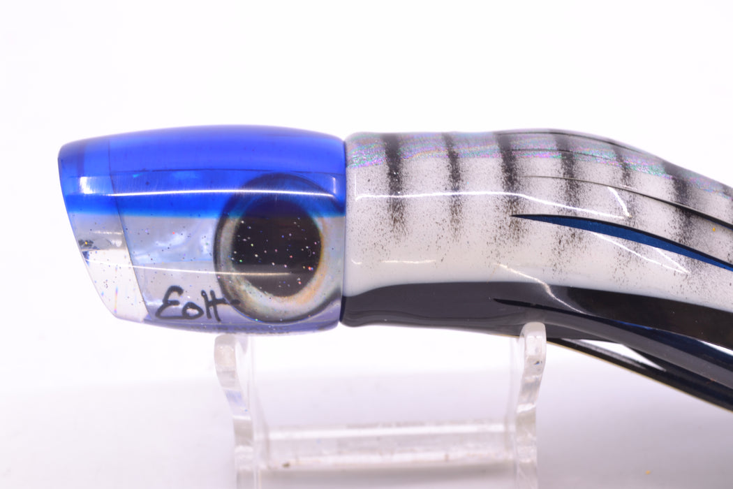 Marlin Magic White MOP Blue Back Taxi Eyes Small Ruckus 9" 5oz Skirted White Aurora