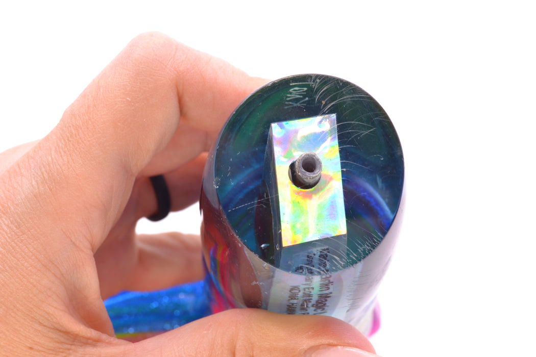 Marlin Magic 80's Ice Blue Real Abalone Smokey Joe 12" 10.5oz Skirted Used Pre-Owned GZE