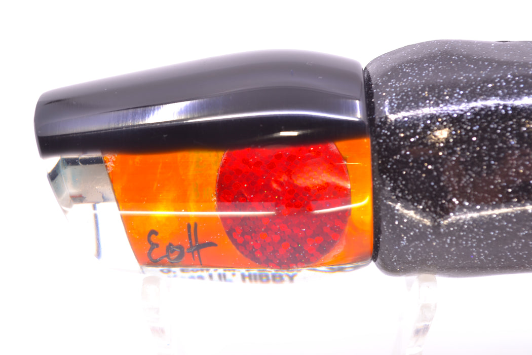 Marlin Magic Orange MOP Black Back Red Eyes Lil Hibby 10" 6.5oz Vinyl Black