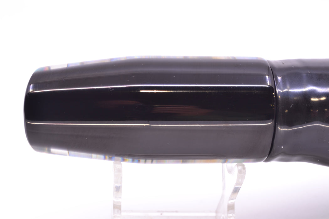 Marlin Magic Blue-Purple Abalone Black Back Large Plunger 12" 9oz Skirted Skipjack