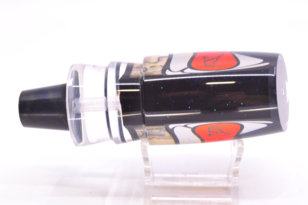 Bonze Lures Hydra Silver-Paua Fish Red Eyes Ballistic 12" 8.5oz