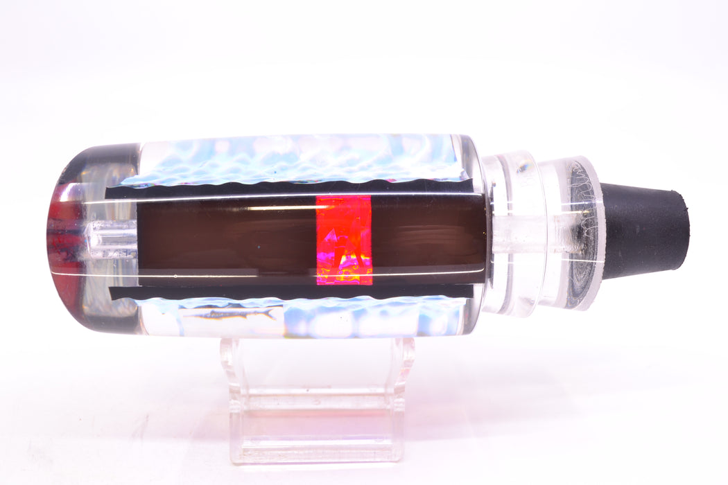 Aloha Lures Purple Rainbow Dichro Black-Pink Rainbow Back Smash Bait 14" 9.5oz