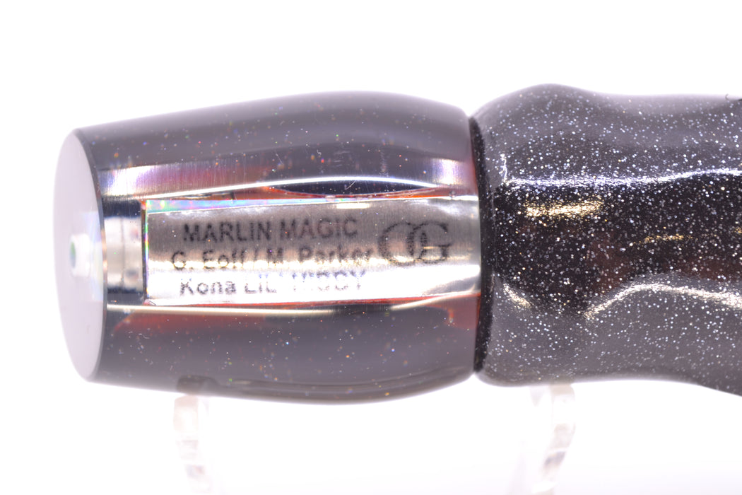 Marlin Magic Orange MOP Black Back Red Eyes Lil Hibby 10" 6.5oz Vinyl Black