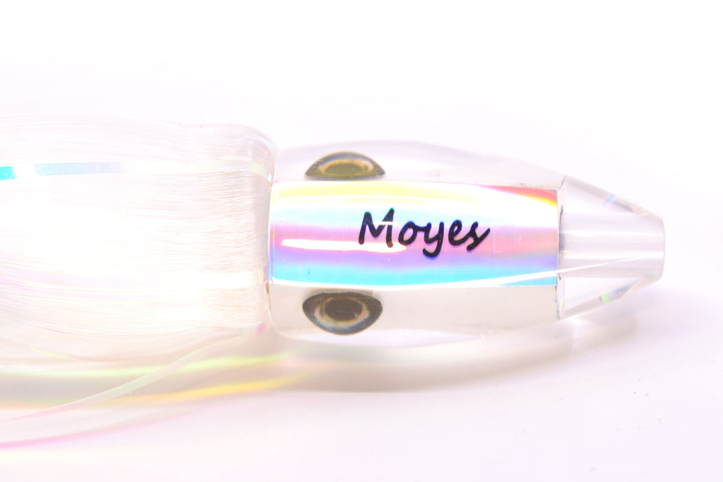 Moyes Lures White MOP Poon 5" 1.3oz Skirted White Hair