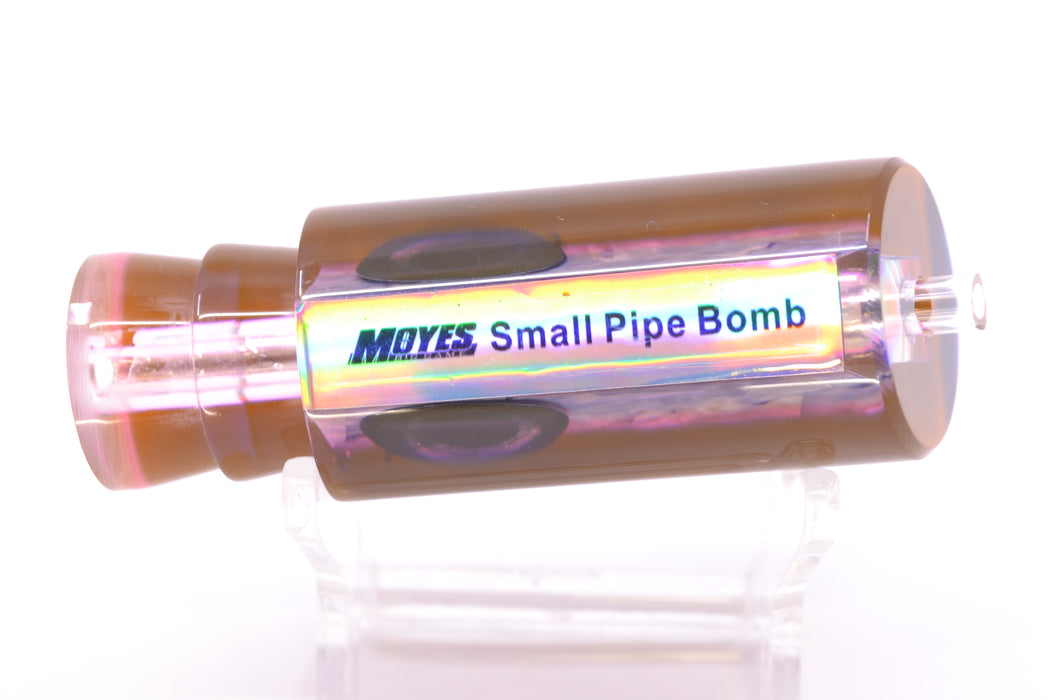 Moyes Lures Rainbow MOP Black-Pink Back Taxi Eyes Small Pipe Bomb 9" 2oz