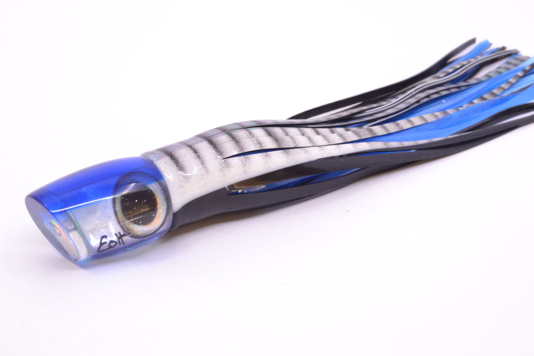 Marlin Magic White MOP Blue Back Taxi Eyes Small Ruckus 9" 5oz Skirted White Aurora