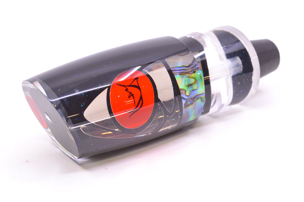 Bonze Lures Hydra Silver-Paua Fish Red Eyes Ballistic 12" 8.5oz