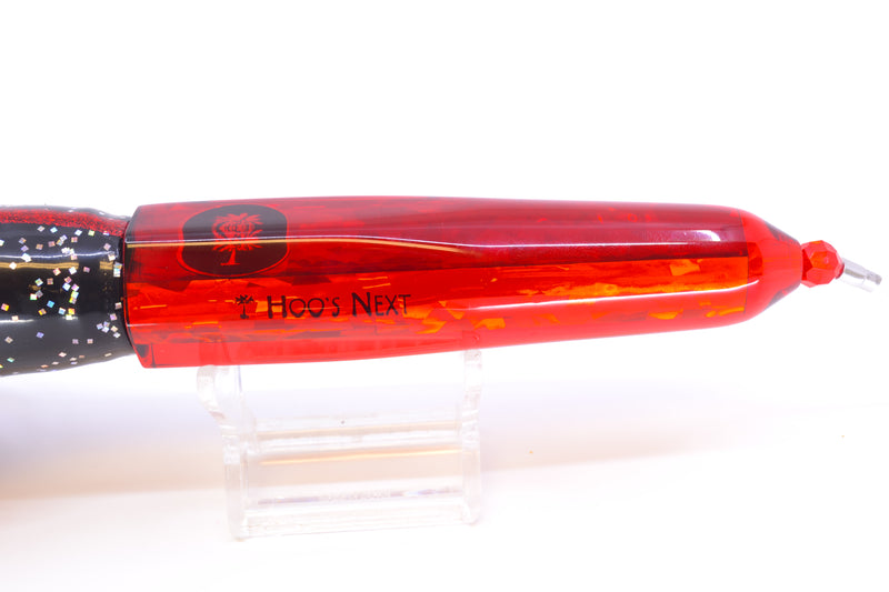 Palmetto Lures Red Rainbow Flake Hoo's Next 9" 9oz Skirted Black/Red