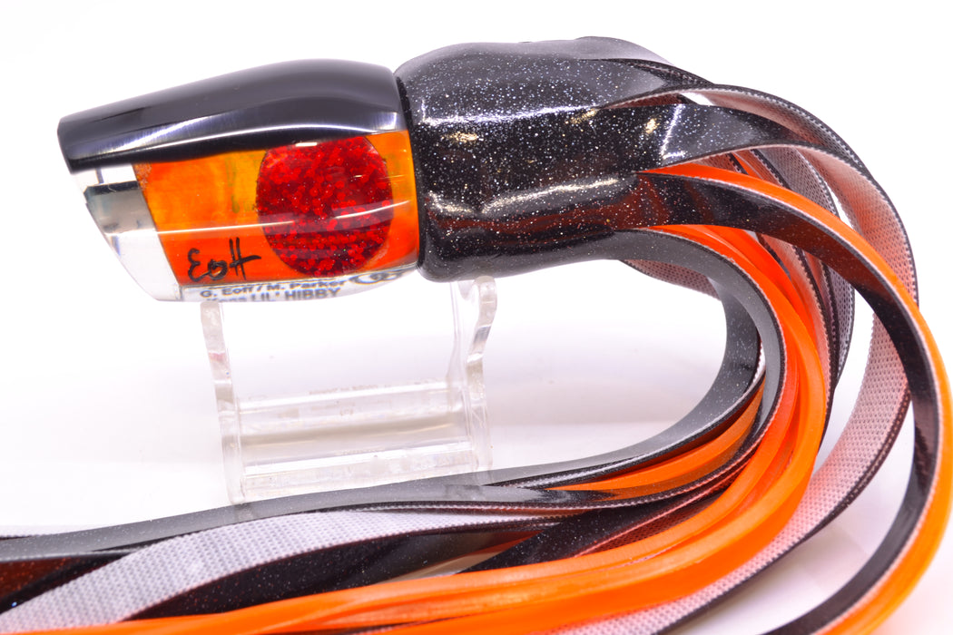 Marlin Magic Orange MOP Black Back Red Eyes Lil Hibby 10" 6.5oz Vinyl Black