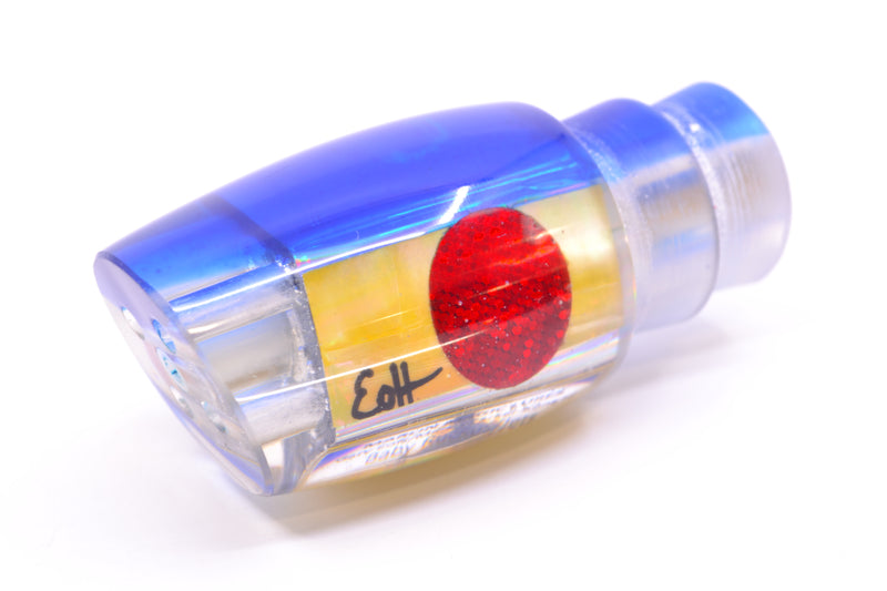 Marlin Magic Lures Golden MOP Blue Back Red Eyes 4-Hole Baby Ruckus 10" 4oz