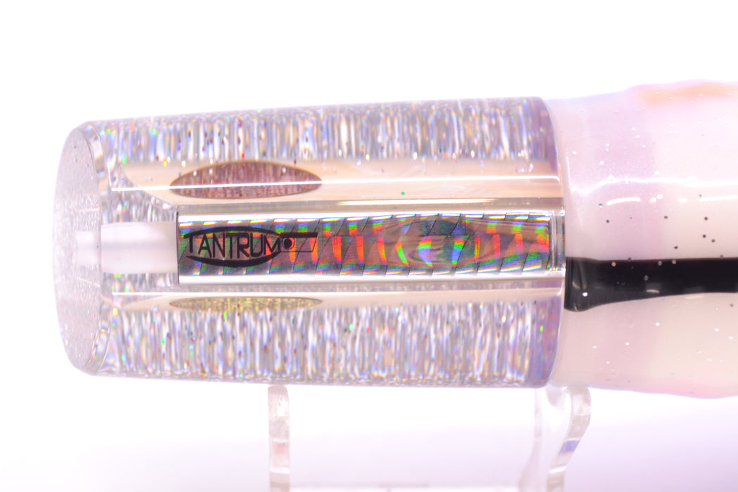 TANTRUM Lures White MOP Silver Back Red Eyes Large Kaboom 12" 11oz Skirted Gay Bob GZE