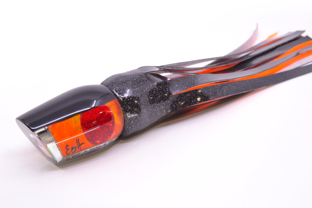 Marlin Magic Orange MOP Black Back Red Eyes Lil Hibby 10" 6.5oz Vinyl Black