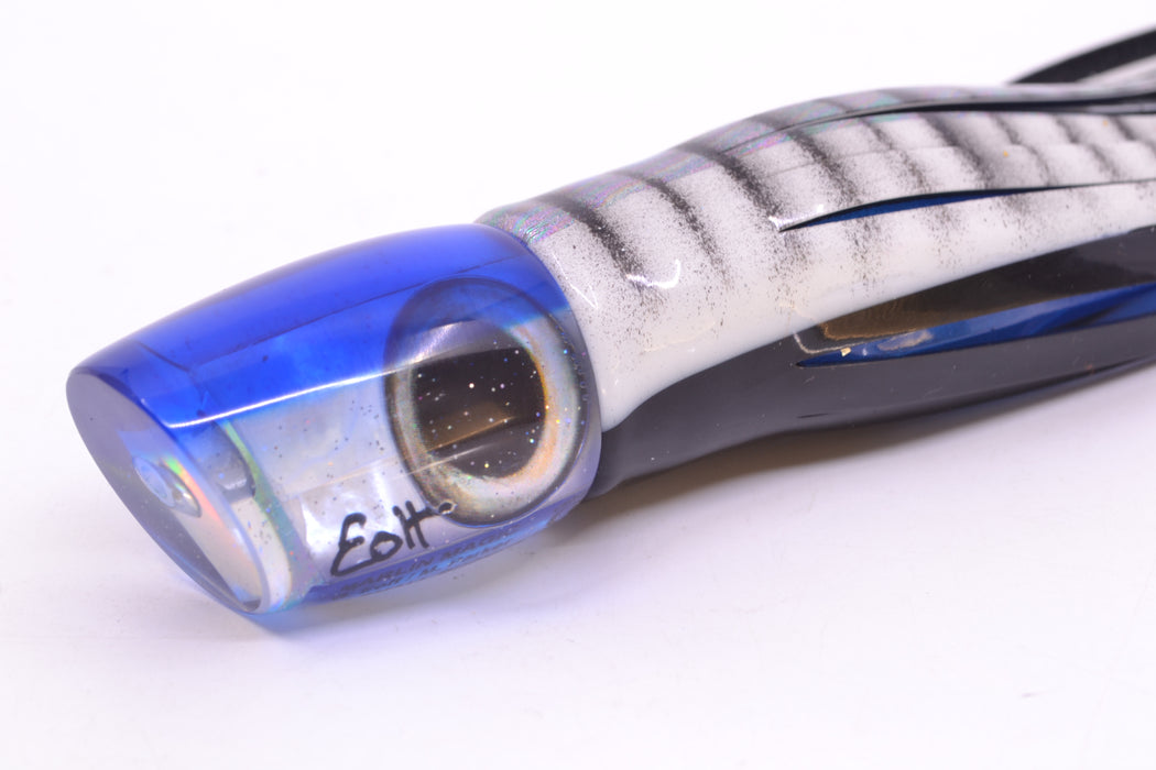 Marlin Magic White MOP Blue Back Taxi Eyes Small Ruckus 9" 5oz Skirted White Aurora