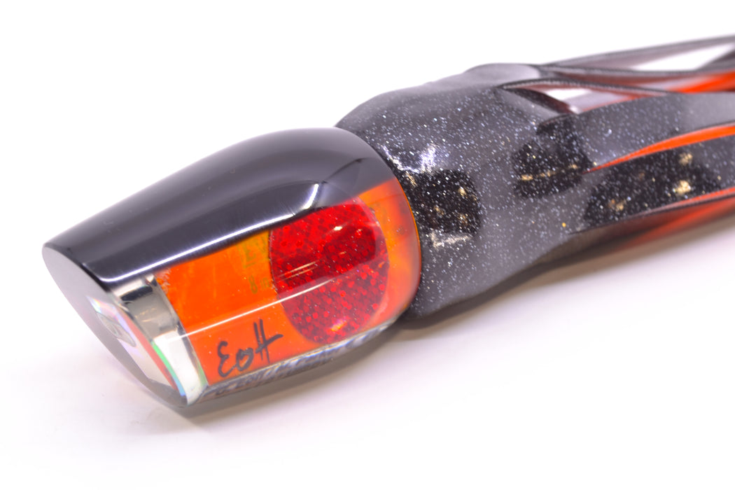 Marlin Magic Orange MOP Black Back Red Eyes Lil Hibby 10" 6.5oz Vinyl Black