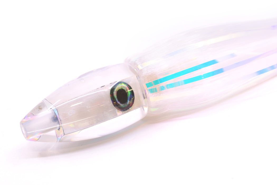 Moyes Lures White MOP Poon 5" 1.3oz Skirted White Hair