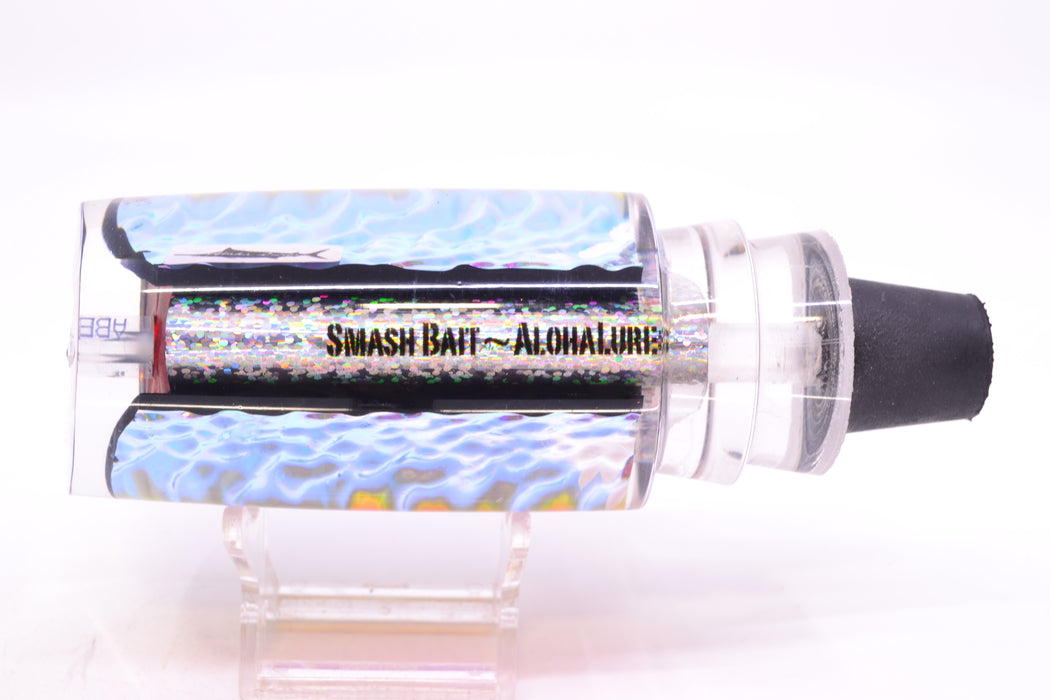 Aloha Lures Purple Rainbow Dichro Black-Pink Rainbow Back Smash Bait 14" 9.5oz