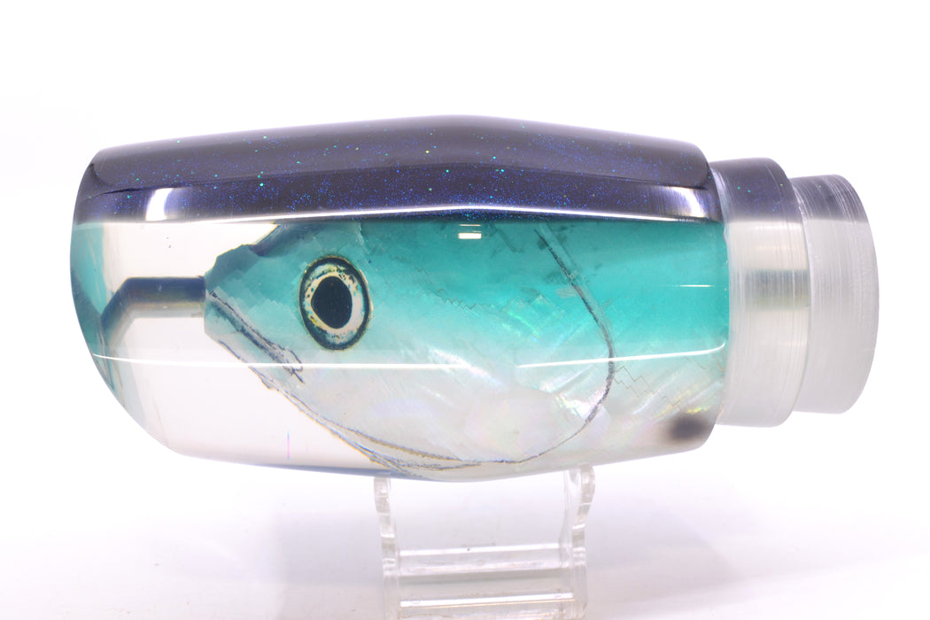 Ali'i Kai Lures Bonito Turquoise-White Fish Head Black Back Torta Teaser 28.5oz