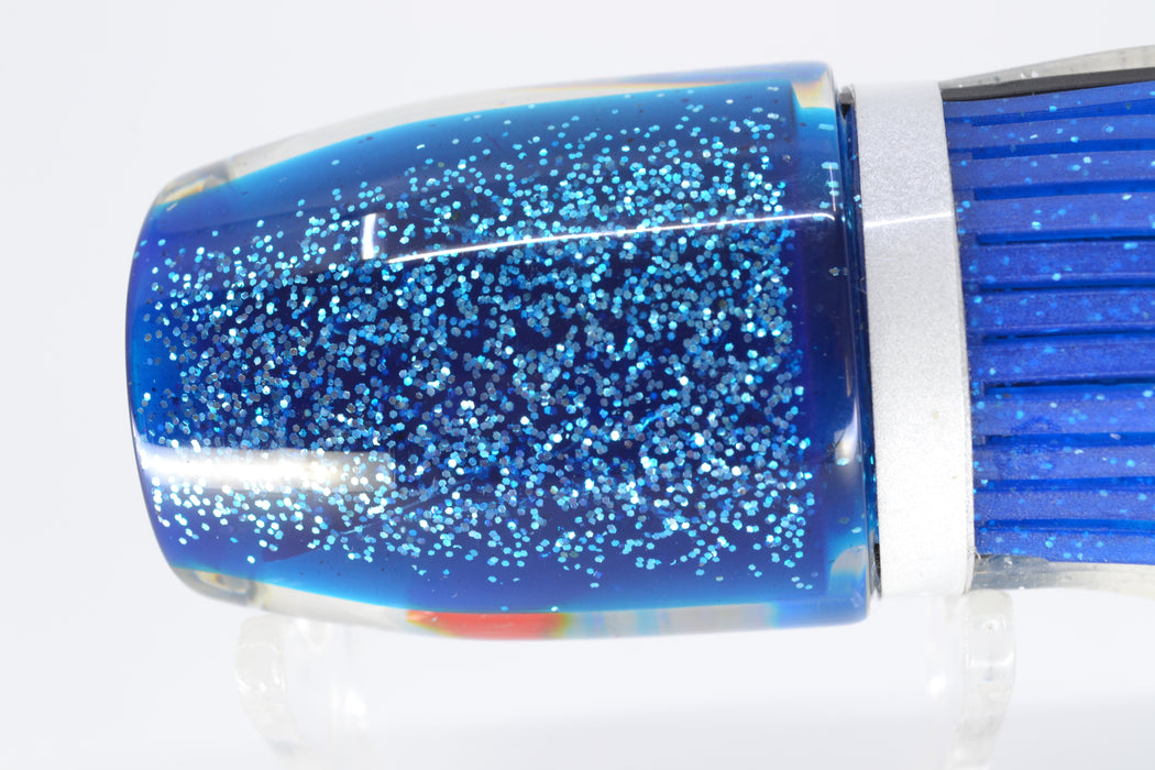 Amaral Lures White-Blue Pearl Black Stripes Blue Back Jararaca 12" 4oz Blue-Clear *BLEMISH* GZE
