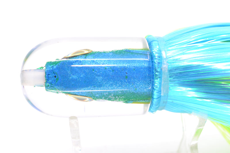 Aloha Lures Ice Blue-Green Back Yellow Fins Magic Malolo 9" 4oz Strobez Ice Blue-Green